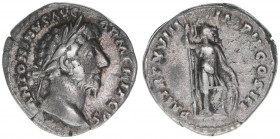 Marcus Aurelius 161-1809
Römisches Reich - Kaiserzeit. Denar. P M TR P XVIII IMP II COS III
Rom
3,36g
Kampmann 37.93
ss