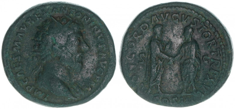 Marcus Aurelius 161-180
Römisches Reich - Kaiserzeit. Dupondius. Av. Kopf nach r...