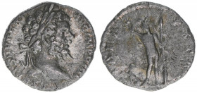 Septimius Severus 193-211
Römisches Reich - Kaiserzeit. Denar. LIBERO PATRI - Bacchus nach links stehend - selten
Rom
2,04g
RIC 27A
s/ss