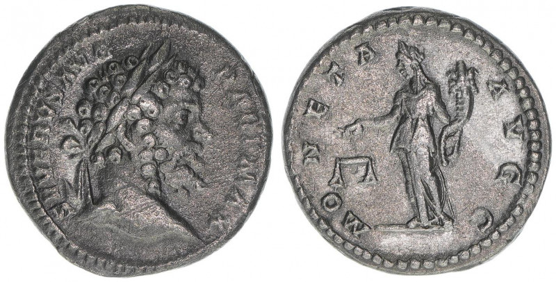 Septimius Severus 193-211
Römisches Reich - Kaiserzeit. Denar. MONETA AVGG
Rom
2...