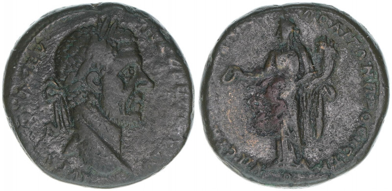 Macrinus 217-218
Römisches Reich - Kaiserzeit. AE 27mm. Nicopolis ad Istrum
Moes...