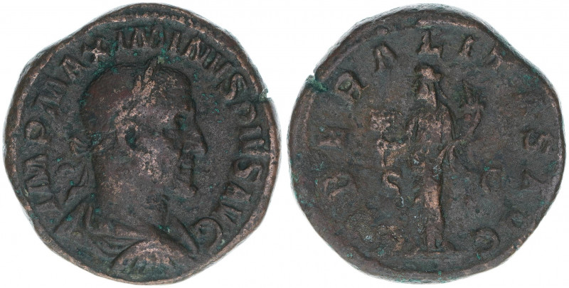 Maximinus I. Thrax 235-238
Römisches Reich - Kaiserzeit. Sesterz. LIBERALITAS AV...