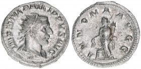 Philippus I. Arabs 244-249
Römisches Reich - Kaiserzeit. Antoninian. ANNONA AVGG
Rom
3,18g
Kampmann 74.4
stfr