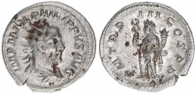 Philippus I. Arabs 244-249
Römisches Reich - Kaiserzeit. Antoninian. P M TR P III COS P P
Rom
4,50g
Kampmann 74.18
vz/stfr