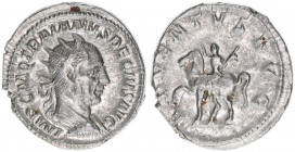Traianus Decius 249-251
Römisches Reich - Kaiserzeit. Antoninian. ADVENTVS AVG
Rom
4,70g
Kampmann 79.2
vz/stfr