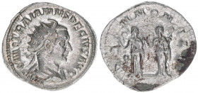 Traianus Decius 249-251
Römisches Reich - Kaiserzeit. Antoninian. PANNONIAE
Rom
4,30g
Kampmann 79.8
vz/stfr