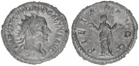 Trebonianus Gallus 251-253
Römisches Reich - Kaiserzeit. Antoninian. PIETAS AVGG
Rom
2,63g
Kampmann 83.18
ss/vz