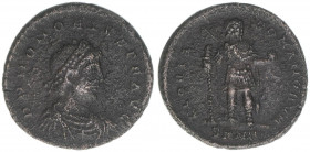 Honorius 393-423
Römisches Reich - Westreich. Bronzemünze AE 2. GLORIA ROMANORVM
3,73g
Kampmann 179.2
ss-