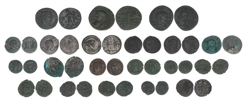 Lot mit 20 Münzen
Römisches Reich - Kaiserzeit - Lots. Bronze. überwiegend spätr...