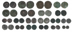 Lot mit 20 Münzen
Römisches Reich - Kaiserzeit - Lots. Bronze. überwiegend spätrömische Zeit
ge/s/ss