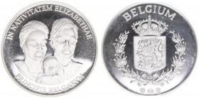 Silbermedaille, ohne Jahr
Belgien. auf die Geburt von Prinzessin Elisabeth. 14,20g
stfr