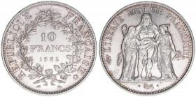 Republik
Frankreich. 10 Francs, 1965. Silber
25,05g
Schön 236
AG900
stfr-