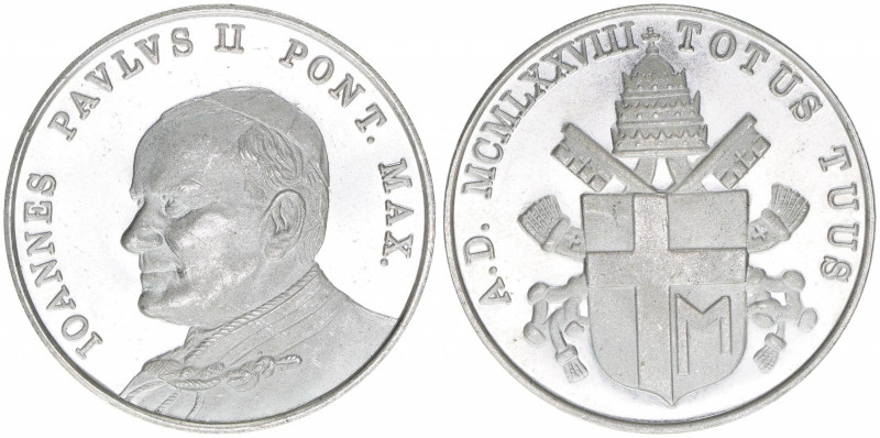 Papst Johannes Paul II.
Italien Kirchenstaat. Medaille, 1978. 30mm
11,31g
vz