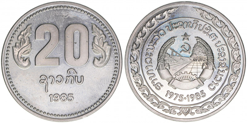 20 Kip, 1985
Laos. Kupfer-Nickel. 29,25g
Schön 25
stfr