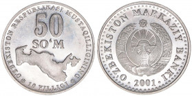 50 Som, 2001
Usbekistan. 10 Jahre Unabhängigkeit des Staates - unterbrochen geriffelt. E,N
6,00g
Schön 40a
stfr