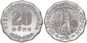 Republik 1955-1975
Vietnam. 20 Döng, 1968. FAO Kampf gegen den Hunger in der Welt
E,N plattiert
9,06g
Schön 44
stfr