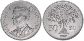 Republik 1955-1975
Vietnam. 50 Su, 1960. Aluminium
3,84g
Schön 38
vz