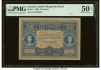 Austria Austro-Hungarian Bank 10 Gulden 1880 Pick 1 PMG About Uncirculated 50 EPQ. 

HID09801242017

© 2022 Heritage Auctions | All Rights Reserved