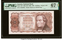 Austria Austrian National Bank 500 Schilling 1.7.1965 (ND 1966) Pick 139 PMG Superb Gem Unc 67 EPQ. 

HID09801242017

© 2022 Heritage Auctions | All R...