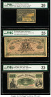 Colombia Banco Nacional de Colombia 20 Centavos = 2 Reales 1.1.1887 Pick 189 PMG Very Fine 20; El Salvador Banco Nacional del Salvador 5 Pesos 30.4.19...