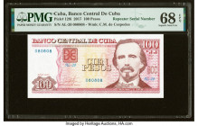 Repeater Serial Number 080808 Cuba Banco Central de Cuba 100 Pesos 2017 Pick 129i PMG Superb Gem Unc 68 EPQ. 

HID09801242017

© 2022 Heritage Auction...