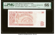 Insufficient Inking Error Cuba Banco Central de Cuba 100 Pesos 2019 Pick 129k PMG Gem Uncirculated 66 EPQ. 

HID09801242017

© 2022 Heritage Auctions ...