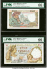 France Banque de France 50; 100 Francs 8.1.1942; 2.4.1942 Pick 93; 94 Two Examples PMG Gem Uncirculated 66 EPQ (2). 

HID09801242017

© 2022 Heritage ...