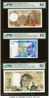 France Banque de France 10; 50; 500 Francs 8.1.1971; 1992; 5.7.1984 Pick 147c; 157a; 156e Three Examples PMG Gem Uncirculated 65 EPQ (3). 

HID0980124...