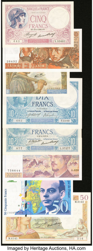 France Banque de France Group Lot of 15 Examples Extremely Fine-About Uncirculat...