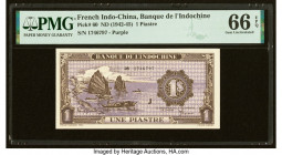 French Indochina Banque de l'Indo-Chine 1 Piastre ND (1942-45) Pick 60 PMG Gem Uncirculated 66 EPQ. 

HID09801242017

© 2022 Heritage Auctions | All R...