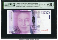 Gibraltar Government of Gibraltar 100 Pounds 1.1.2011 Pick 39 PMG Gem Uncirculated 66 EPQ. 

HID09801242017

© 2022 Heritage Auctions | All Rights Res...