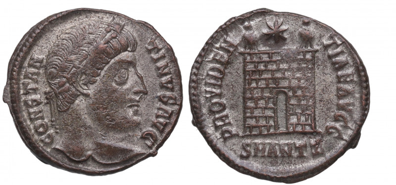 Constantino I (307-337). Antioquía. AE3. Ae. 3,17 g.  PROVINDETIAE AVGG Bella. B...