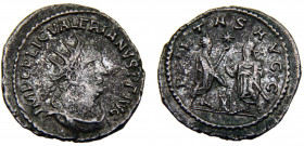 Roma Empire Valerian I BL Antoninianus AD 255-256 Samosata mint Valerian I, on left, standing right, holding eagle-tipped scepter, facing Gallienus st...