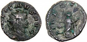 Roma Empire Gallienus BL Antoninianus AD 262-263 Rome mint Libertas standing left, holding pileus and scepter Blillon 3.2g RIC# 232
