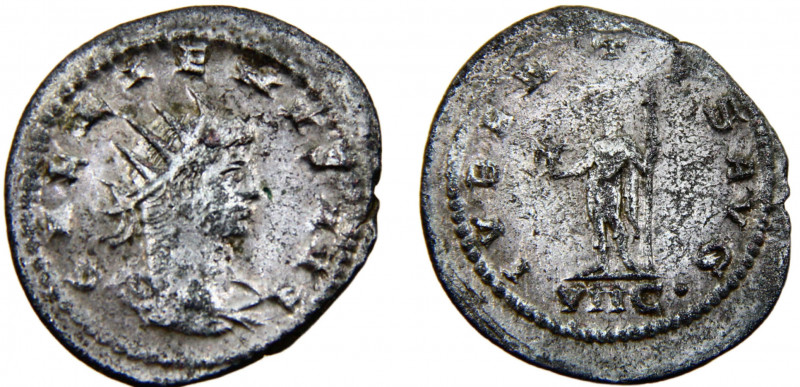 Roma Empire Gallienus BL Antoninianus AD 266-267 Antioch mint Gallienus standing...
