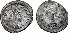 Roma Empire Gallienus BL Antoninianus AD 266-267 Antioch mint Gallienus standing left, holding crowning Victory and spear. Blillon 3.36g RIC# 165