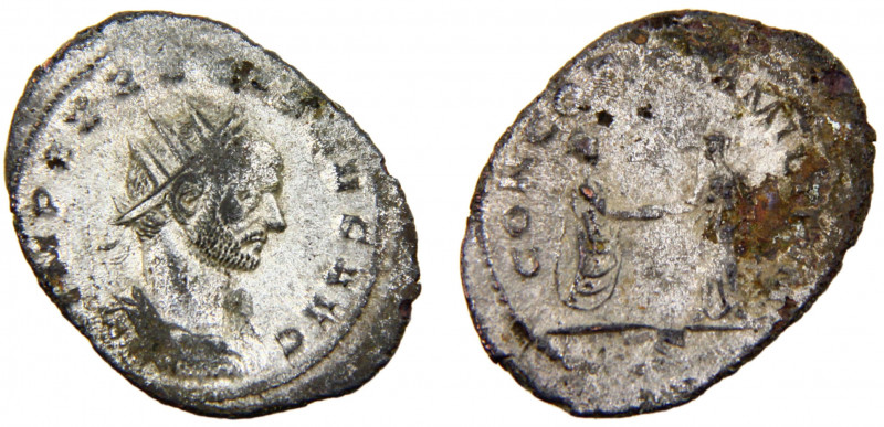 Roma Empire Aurelian BL Antoninianus AD 271-272 Serdica mint Aurelian standing r...