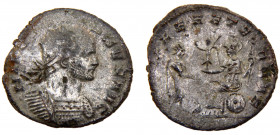 Roma Empire Aurelian BL Antoninianus AD 271-272 Mediolanum mint Aurelian standing right on left, receiving Victory from Roma seated to right, holding ...