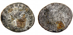 Roma Empire Aurelian BL Antoninianus AD 271-272 Siscia mint Aurelian standing right on left, holding scepter, receiving globe from Jupiter to right, h...