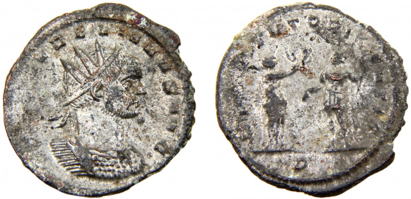Roma Empire Aurelian BL Antoninianus AD 272-274 Mediolanum mint Aurelian standin...