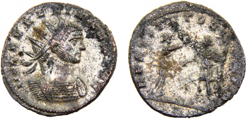 Roma Empire Aurelian BL Antoninianus AD 272-274 Mediolanum mint Aurelian standin...