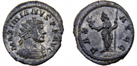 Roma Empire Maximian I BL Antoninianus AD 286-305 Lugdunum mint Pax standing facing, head left, holding Victory and scepter Blillon 4.47g RIC# 399