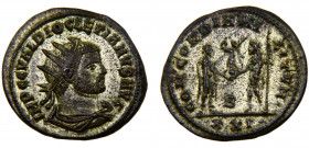 Roma Empire Diocletian BL Antoninianus AD 293-295 Siscia mint Diocletian standing right, holding parazonium, and receiving Victory from Jupiter standi...