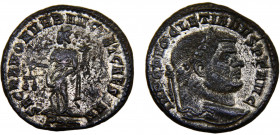 Roma Empire Diocletian BL Follis AD 300-301 Rome mint Moneta standing left, holding scale and cornucopia Blillon 10.34g RIC# 100a