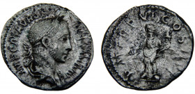 Roma Empire Severus Alexander AR Denarius AD 228 Rome mint Aequitas standing left, holding scales and cornucipiae Silver 3.01g RIC# 78