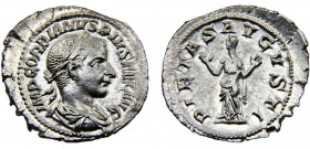 Roma Empire Gordian III AR Denarius AD 238-244 Rome mint Pietas standing facing, both hands raised Silver 2.82g RIC# 3