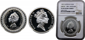 Australia Commonwealth Elizabeth II 25 Dollars 1992 (Mintage 11661) Top Pop NGC PF69 Princess Margaret Silver 33.63g KM# 203