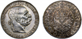 Austria Austro-Hungarian Empire Franz Joseph I 5 Corona 1900 Vienna mint Silver 24.02g KM# 2807