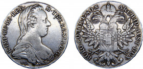 Austria Kingdom "Maria Theresia" 1 Thaler "1780" SF(1936-1961) Vienna mint Morden restrikes Silver 27.86g KM# T1