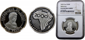 Chad Federal Republic 500 Francs 2000 Top Pop NGC PF69 Millennium Silver 12g KM# 17